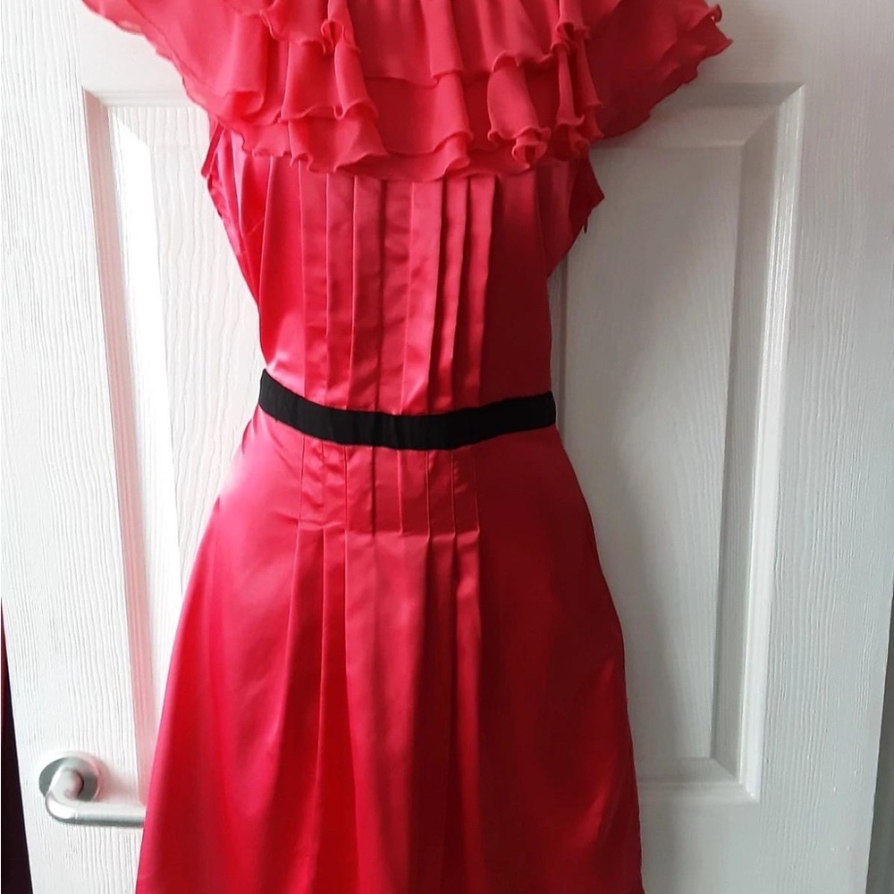 Elegant Pink Ruffled Kids Dress